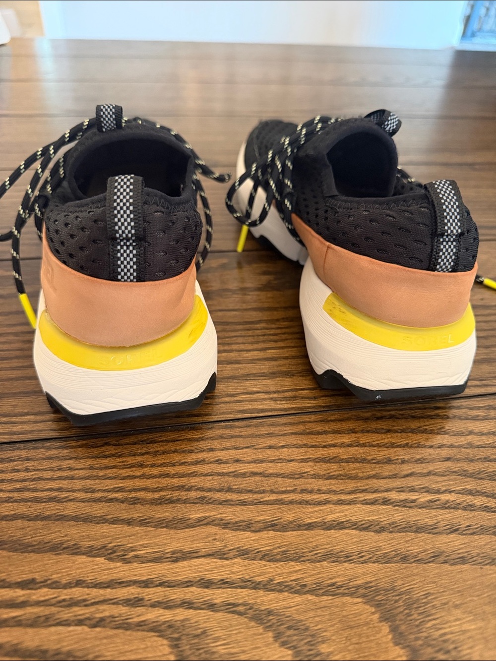 Sorel Women's Black and Rose Gold Sneakers - Picture 4 of 9